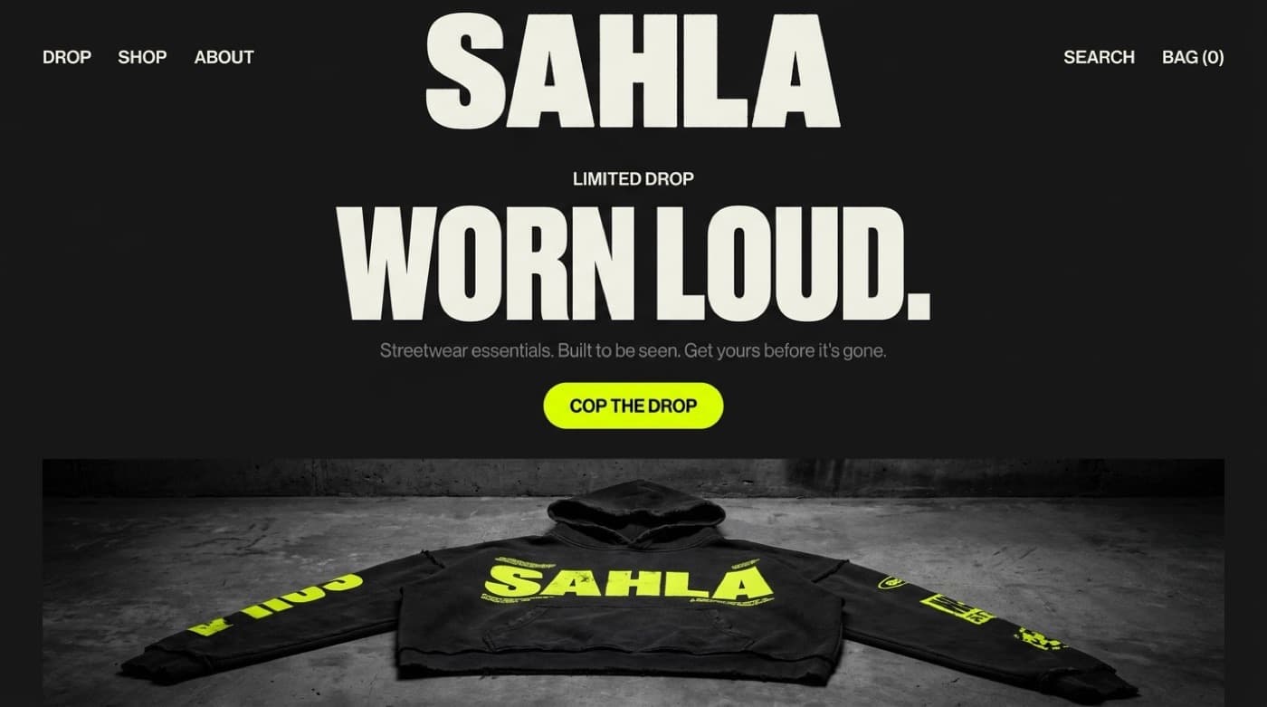 Sahla storefront