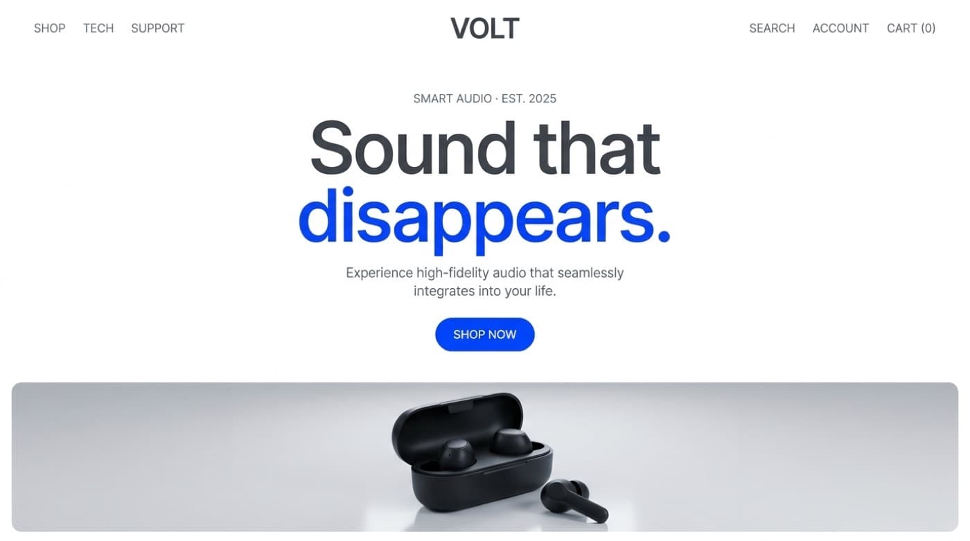 Volt storefront