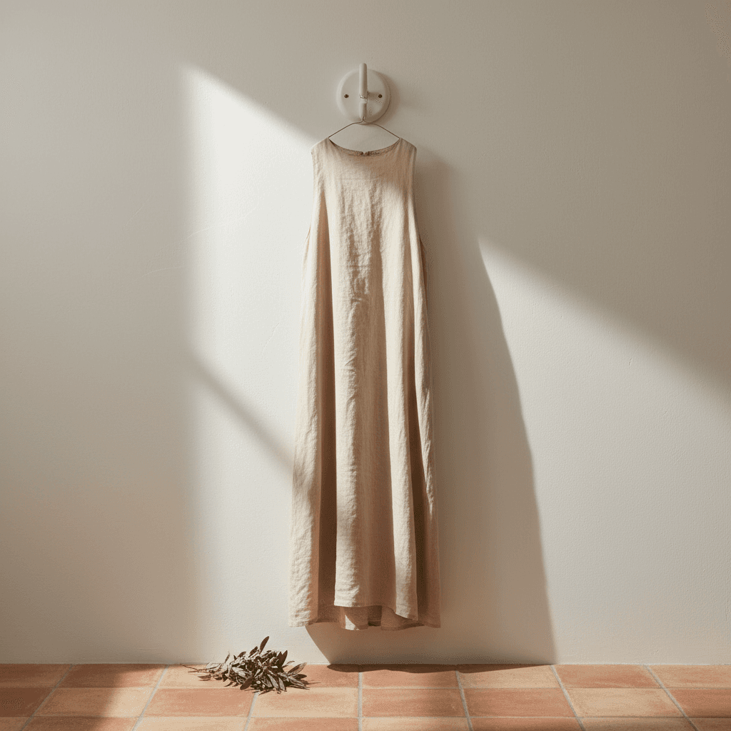 Linen Column Dress
